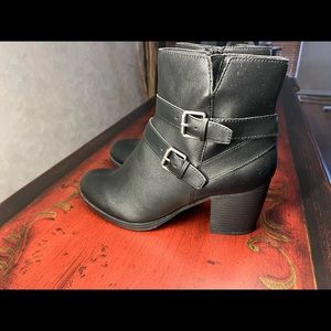 NEW!!  Style & Co Fortunata Black Ankle Boot